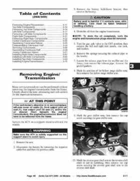 2005 Arctic Cat ATVs factory service and repair manual, Page 65