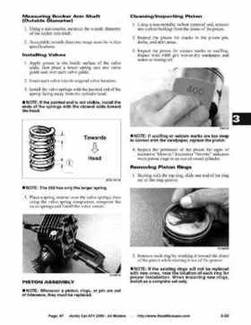 2005 Arctic Cat ATVs factory service and repair manual, Page 87