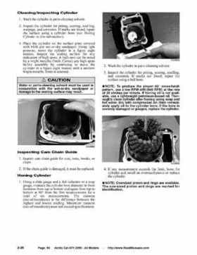 2005 Arctic Cat ATVs factory service and repair manual, Page 90