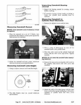 2005 Arctic Cat ATVs factory service and repair manual, Page 91