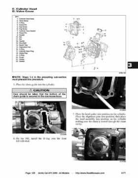 2005 Arctic Cat ATVs factory service and repair manual, Page 125
