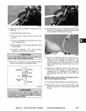 2005 Arctic Cat ATVs factory service and repair manual, Page 127