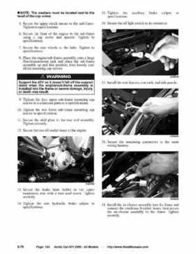 2005 Arctic Cat ATVs factory service and repair manual, Page 130