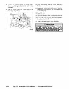 2005 Arctic Cat ATVs factory service and repair manual, Page 132