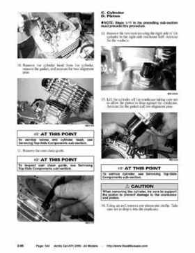 2005 Arctic Cat ATVs factory service and repair manual, Page 140