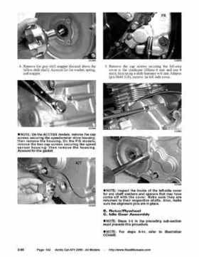 2005 Arctic Cat ATVs factory service and repair manual, Page 142