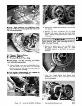 2005 Arctic Cat ATVs factory service and repair manual, Page 147