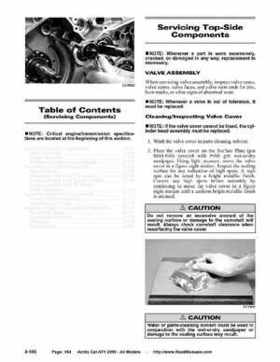 2005 Arctic Cat ATVs factory service and repair manual, Page 154