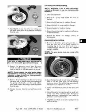 2005 Arctic Cat ATVs factory service and repair manual, Page 165