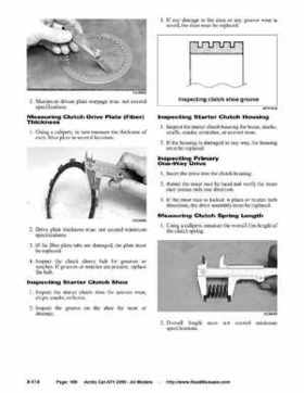 2005 Arctic Cat ATVs factory service and repair manual, Page 168