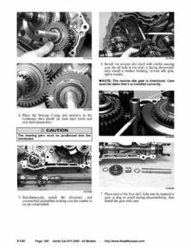 2005 Arctic Cat ATVs factory service and repair manual, Page 184