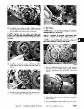 2005 Arctic Cat ATVs factory service and repair manual, Page 189