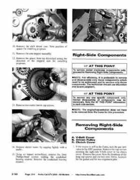 2005 Arctic Cat ATVs factory service and repair manual, Page 214