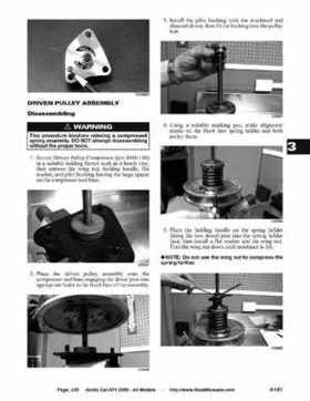 2005 Arctic Cat ATVs factory service and repair manual, Page 235