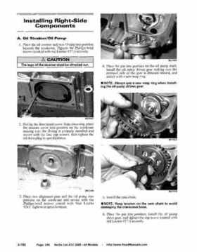 2005 Arctic Cat ATVs factory service and repair manual, Page 246