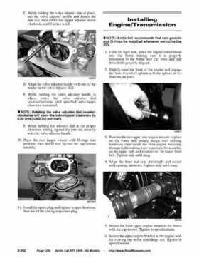 2005 Arctic Cat ATVs factory service and repair manual, Page 256