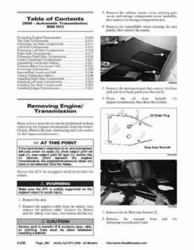 2005 Arctic Cat ATVs factory service and repair manual, Page 260