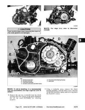 2005 Arctic Cat ATVs factory service and repair manual, Page 273