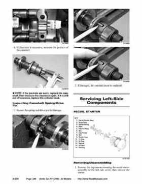 2005 Arctic Cat ATVs factory service and repair manual, Page 288