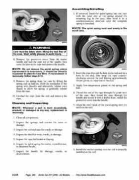 2005 Arctic Cat ATVs factory service and repair manual, Page 290