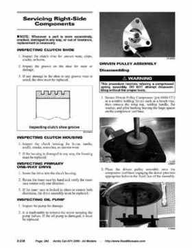 2005 Arctic Cat ATVs factory service and repair manual, Page 292