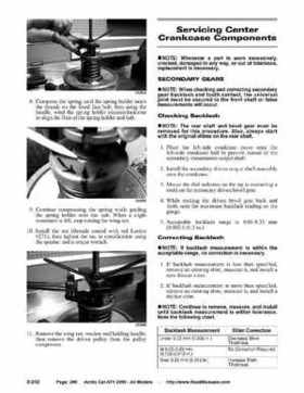 2005 Arctic Cat ATVs factory service and repair manual, Page 296