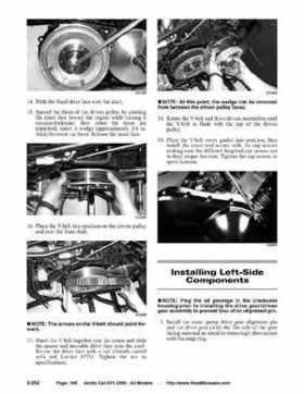 2005 Arctic Cat ATVs factory service and repair manual, Page 306