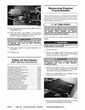 2005 Arctic Cat ATVs factory service and repair manual, Page 318