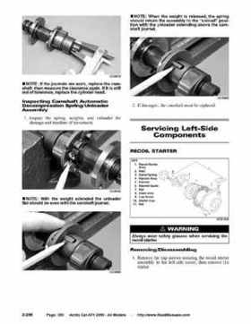 2005 Arctic Cat ATVs factory service and repair manual, Page 350
