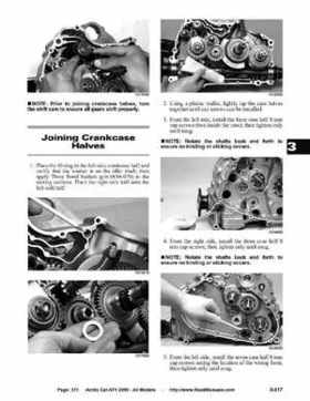 2005 Arctic Cat ATVs factory service and repair manual, Page 371