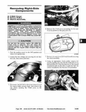 2005 Arctic Cat ATVs factory service and repair manual, Page 399