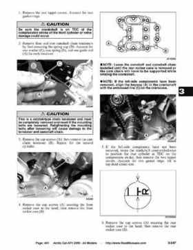 2005 Arctic Cat ATVs factory service and repair manual, Page 401
