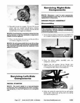 2005 Arctic Cat ATVs factory service and repair manual, Page 417