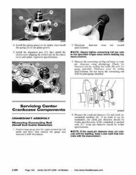 2005 Arctic Cat ATVs factory service and repair manual, Page 422
