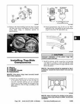 2005 Arctic Cat ATVs factory service and repair manual, Page 439