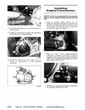 2005 Arctic Cat ATVs factory service and repair manual, Page 442