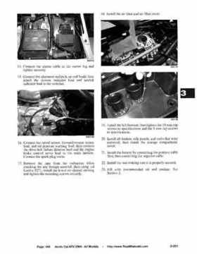 2005 Arctic Cat ATVs factory service and repair manual, Page 445