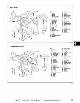 2005 Arctic Cat ATVs factory service and repair manual, Page 455
