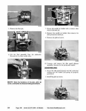 2005 Arctic Cat ATVs factory service and repair manual, Page 458