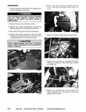 2005 Arctic Cat ATVs factory service and repair manual, Page 462