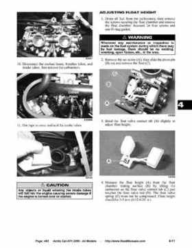 2005 Arctic Cat ATVs factory service and repair manual, Page 463