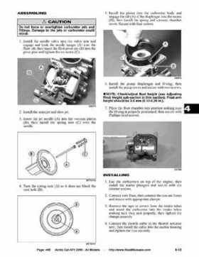 2005 Arctic Cat ATVs factory service and repair manual, Page 465