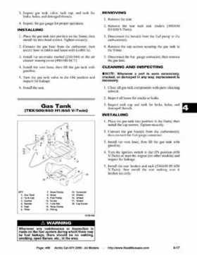 2005 Arctic Cat ATVs factory service and repair manual, Page 469