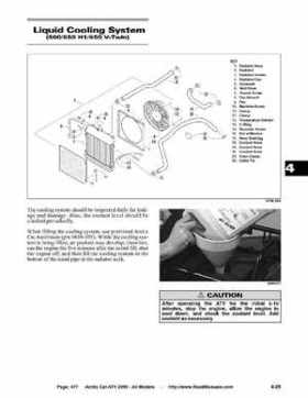 2005 Arctic Cat ATVs factory service and repair manual, Page 477
