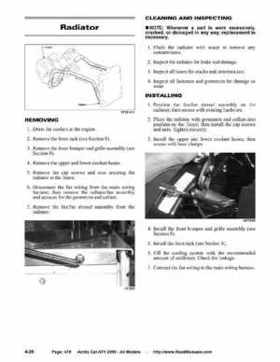 2005 Arctic Cat ATVs factory service and repair manual, Page 478