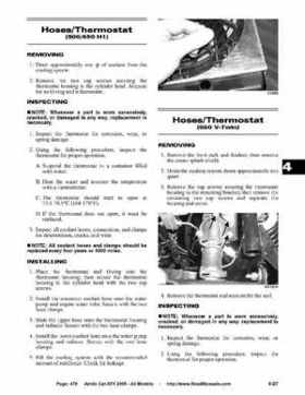 2005 Arctic Cat ATVs factory service and repair manual, Page 479