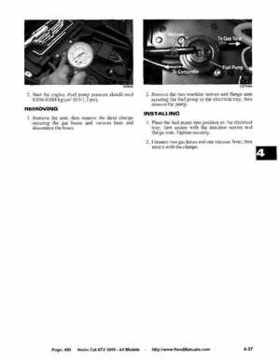 2005 Arctic Cat ATVs factory service and repair manual, Page 489