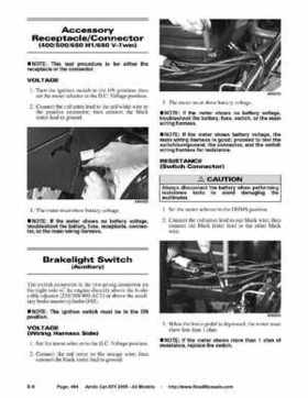 2005 Arctic Cat ATVs factory service and repair manual, Page 494