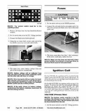 2005 Arctic Cat ATVs factory service and repair manual, Page 498