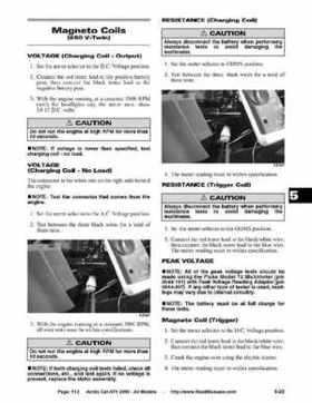 2005 Arctic Cat ATVs factory service and repair manual, Page 513